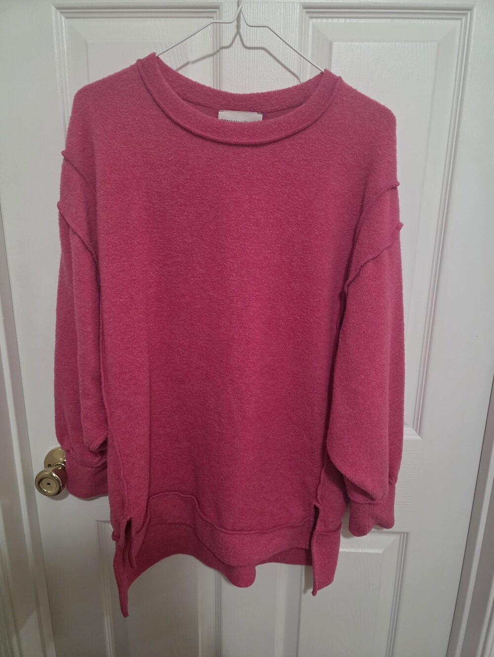 Zenana Outfitters Bubblegum Pink Crewneck Pullover
